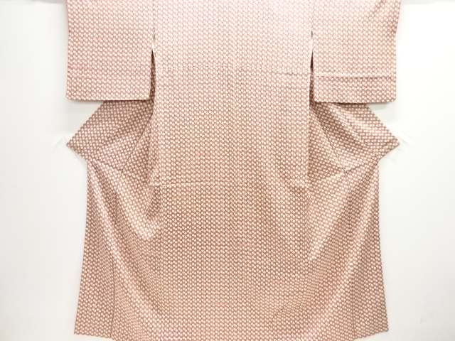 枝花模様小紋着物